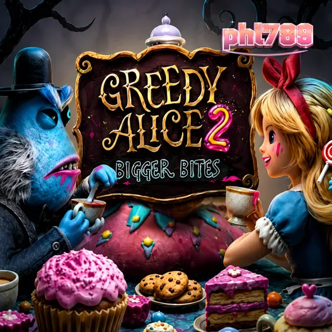 Greedy Alice 2 Bigger Bites slot game interface